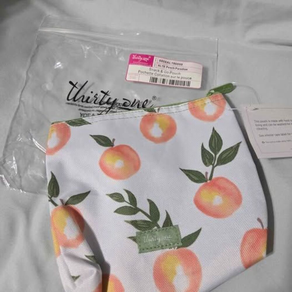 Thirty-one Snack & Go Pouch Peach Paradise New in package